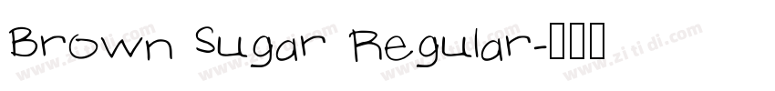 Brown Sugar Regular字体转换